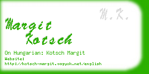 margit kotsch business card